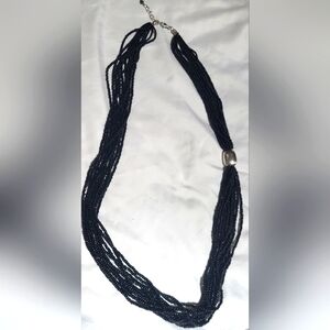 Silpada 16" Black Beaded Necklace
